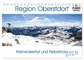 Region Oberstdorf – Kleinwalsertal und Nebelhorn (Tischkalender 2024 DIN A5 quer), CALVENDO Monatskalender von Eisele,  Horst