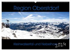 Region Oberstdorf – Kleinwalsertal und Nebelhorn (Wandkalender 2024 DIN A2 quer), CALVENDO Monatskalender von Eisele,  Horst
