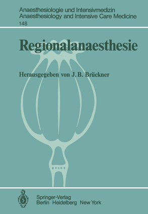 Regionalanaesthesie von Brückner,  J. B.