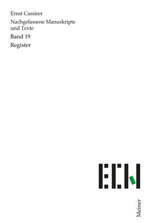 Register von Cassirer,  Ernst, Möckel,  Christian