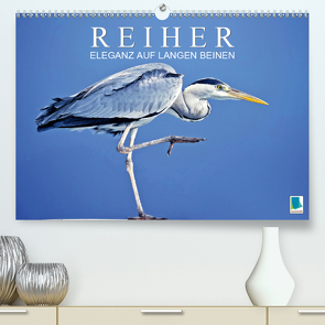 Reiher: Eleganz auf langen Beinen (Premium, hochwertiger DIN A2 Wandkalender 2021, Kunstdruck in Hochglanz) von CALVENDO