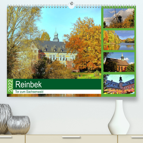 Reinbek, Tor zum Sachsenwald (Premium, hochwertiger DIN A2 Wandkalender 2022, Kunstdruck in Hochglanz) von Stempel,  Christoph