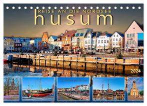 Reise an die Nordsee – Husum (Tischkalender 2024 DIN A5 quer), CALVENDO Monatskalender von Roder,  Peter