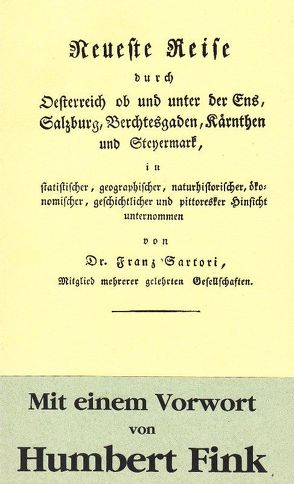 Reise durch Kärnten im Jahre 1807 von Enzenberg,  F, Fink,  Humbert, Sartori,  Franz