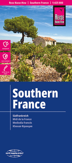 Reise Know-How Landkarte Südfrankreich / Southern France (1:425.000) von Peter Rump,  Reise Know-How Verlag