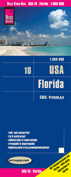 Reise Know-How Landkarte USA 10, Florida (1:500.000) von Peter Rump,  Reise Know-How Verlag