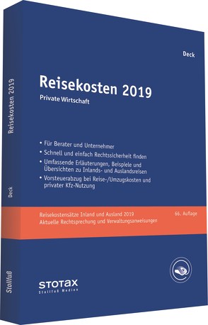 Reisekosten 2019 von Deck,  Wolfgang