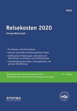 Reisekosten 2020 von Deck,  Wolfgang