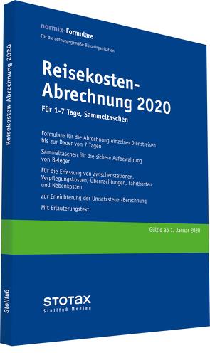 Reisekosten-Abrechnung 2020, für 1-7 Tage, Sammeltaschen