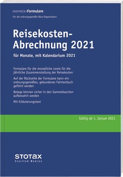 Reisekosten-Abrechnungen Monat 2021 mit Kalendarium (II. Halbjahr 2021)