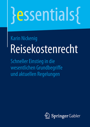 Reisekostenrecht von Nickenig,  Karin