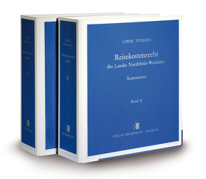 Reisekostenrecht des Landes Nordrhein-Westfalen von Lewer,  Hans-Dieter, Stemann,  Rainer