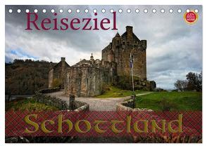 Reiseziel Schottland (Tischkalender 2024 DIN A5 quer), CALVENDO Monatskalender von Cross,  Martina