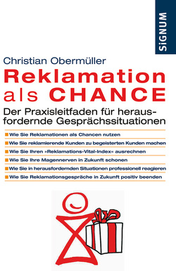 Reklamation als Chance von Obermüller,  Christian