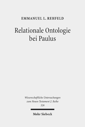 Relationale Ontologie bei Paulus von Rehfeld,  Emmanuel L.