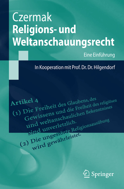 Religions- und Weltanschauungsrecht von Czermak,  Gerhard