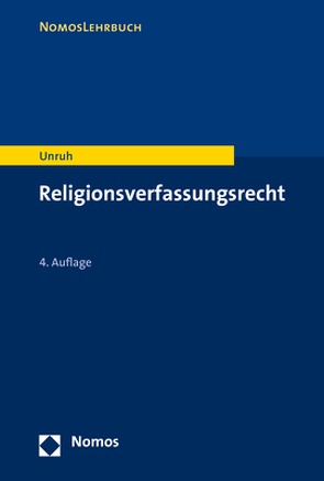 Religionsverfassungsrecht von Unruh,  Peter