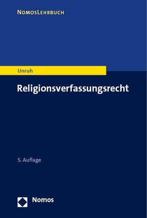 Religionsverfassungsrecht von Unruh,  Peter