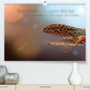 Reptilien – Augen-Blicke. Märchenhafte Darstellungen der Exoten (Premium, hochwertiger DIN A2 Wandkalender 2022, Kunstdruck in Hochglanz) von Jaritz,  Brigitte