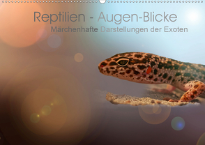 Reptilien – Augen-Blicke. Märchenhafte Darstellungen der Exoten (Wandkalender 2021 DIN A2 quer) von Jaritz,  Brigitte