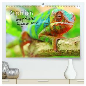 Reptilien urzeitliche Artgenossen (hochwertiger Premium Wandkalender 2024 DIN A2 quer), Kunstdruck in Hochglanz von Mosert,  Stefan