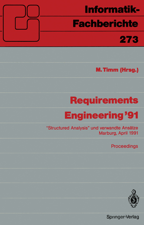 Requirements Engineering ’91 von Timm,  Michael