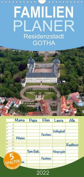 Residenzstadt GOTHA – Familienplaner hoch (Wandkalender 2022 , 21 cm x 45 cm, hoch) von & Kalenderverlag Monika Müller,  Bild-