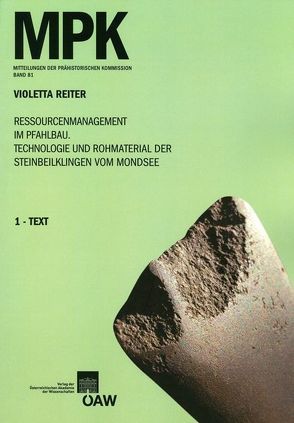 Ressourcenmanagement im Pfahlbau. Technologie und Rohmaterial der Steinbeilklingen vom Mondsee von Friesinger,  Herwig, Hack,  Silvia, Reiter,  Violetta