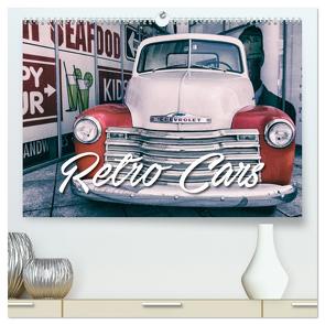 Retro Cars (hochwertiger Premium Wandkalender 2024 DIN A2 quer), Kunstdruck in Hochglanz von Matschek,  Gerd