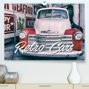 Retro Cars (Premium, hochwertiger DIN A2 Wandkalender 2022, Kunstdruck in Hochglanz) von Matschek,  Gerd