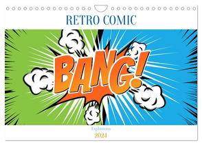 Retro Comic Explosions (Wandkalender 2024 DIN A4 quer), CALVENDO Monatskalender von pixs:sell,  pixs:sell