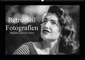Retro-Stil Fotografien Models und US-Autos (Wandkalender 2020 DIN A2 quer) von Jaster,  Michael