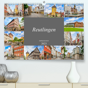 Reutlingen Impressionen (Premium, hochwertiger DIN A2 Wandkalender 2023, Kunstdruck in Hochglanz) von Meutzner,  Dirk