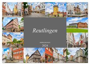 Reutlingen Impressionen (Tischkalender 2024 DIN A5 quer), CALVENDO Monatskalender von Meutzner,  Dirk