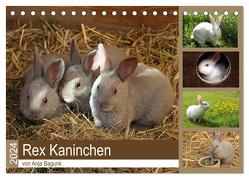 Rex – Kaninchen (Tischkalender 2024 DIN A5 quer), CALVENDO Monatskalender von Bagunk,  Anja