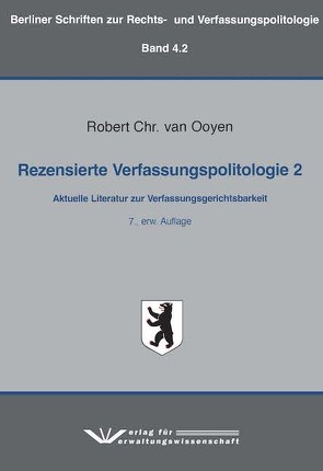 Rezensierte Verfassungspolitologie 2 von van Ooyen,  Robert Chr.