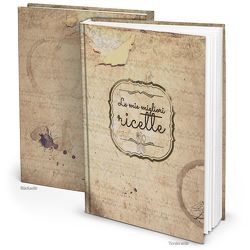 Rezeptbuch „La mie migliori ricette“ italienisch Vintage (Hardcover A4, Blankoseiten)