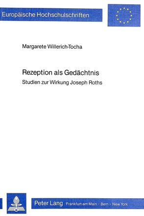 Rezeption als Gedächtnis von Willerich-Tocha,  Margarete