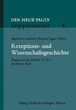 Rezeptions- und Wissenschaftsgeschichte von Egger,  Brigitte, Landfester,  Manfred