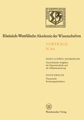 Rheinisch-Westfälische Akademie der Wissenschaften von Jessberger,  Hans Ludwig