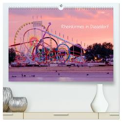 Rheinkirmes in Düsseldorf (hochwertiger Premium Wandkalender 2024 DIN A2 quer), Kunstdruck in Hochglanz von Winter,  Eike