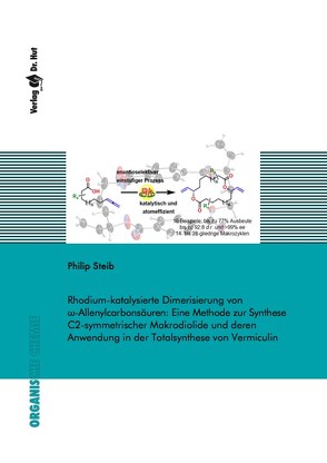 Rhodium-katalysierte Dimerisierung von ω-Allenylcarbonsäuren: Eine Methode zur Synthese C2-symmetrischer Makrodiolide und deren Anwendung in der Totalsynthese von Vermiculin von Steib,  Philip