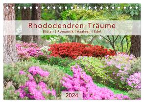 Rhododendren-Träume, Blüten, Romantik, Azaleen, Edel (Tischkalender 2024 DIN A5 quer), CALVENDO Monatskalender von Plett,  Rainer