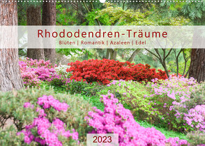 Rhododendren-Träume, Blüten, Romantik, Azaleen, Edel (Wandkalender 2023 DIN A2 quer) von Plett,  Rainer