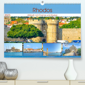 Rhodos – Altstadt mit Charme und Zauber (Premium, hochwertiger DIN A2 Wandkalender 2023, Kunstdruck in Hochglanz) von Schwarze,  Nina