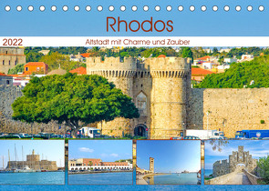 Rhodos – Altstadt mit Charme und Zauber (Tischkalender 2022 DIN A5 quer) von Schwarze,  Nina