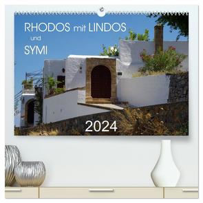 Rhodos mit Lindos und Symi (hochwertiger Premium Wandkalender 2024 DIN A2 quer), Kunstdruck in Hochglanz von Seidel,  Thilo