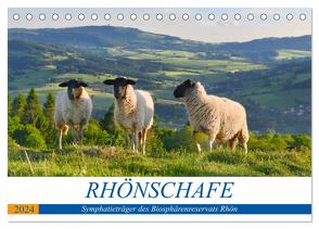 Rhönschafe – Symphatieträger des Biosphärenreservats Rhön (Tischkalender 2024 DIN A5 quer), CALVENDO Monatskalender von Hempe,  Arnulf Müller,  Manfred