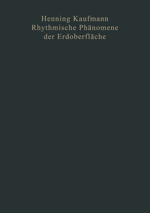 Rhythmische Phänomene der Erdoberfläche von Kaufmann,  Henning