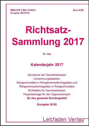 Richtsatz-Sammlung 2017